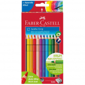  FABER-CASTELL Jumbo GRIP Buntstifte farbsortiert 12 Stück 