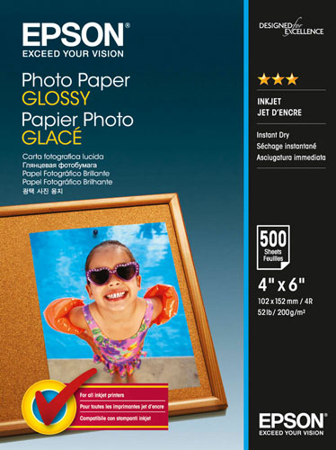 Kapel Berg naam Fotopapier 10x15 cm, 200 g/m², 500 Blatt, glänzend, Epson S042549