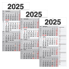  3 4-Monats-Wandkalender Memo-Planer 2025, weiß/grau 