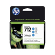  Original HP 712, 3ED77A Tintenpatrone cyan MultiPack (ca. 29 ml) 