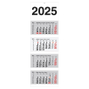  4-Monats-Wandkalender 2025, weiß/grau 