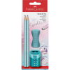  FABER-CASTELL GRIP Sparkle Bleistift-Set B 4-teilig ocean metallic 