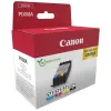  Original Canon CLI-571 0386 C 008 Tintenpatrone MultiPack Bk,C,M,Y + Fotopapier 10x15cm 50 Blatt Blister (ca. 7 ml) 