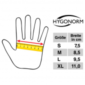  Einmalhandschuhe SAFE FIT weiß von HYGONORM unisex Größe M 200 St. 