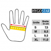  Einmalhandschuhe GRIP weiß von HYGOSTAR unisex Größe L 100 St. 