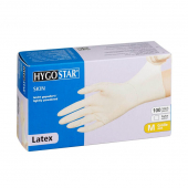  Einmalhandschuhe SKIN weiß von HYGOSTAR unisex Größe M 100 St. 