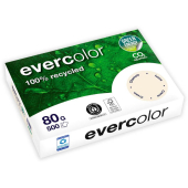  farbiges Kopierpapier Recyclingpapier Evercolor von Clairefontaine, DIN A4, 80 g/m², 500 Blatt, chamois 