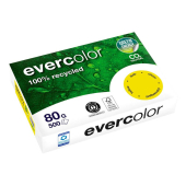  farbiges Kopierpapier Recyclingpapier Evercolor von Clairefontaine, DIN A4, 80 g/m², 500 Blatt, gelb 