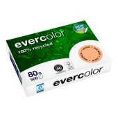  farbiges Kopierpapier Recyclingpapier Evercolor von Clairefontaine, DIN A4, 80 g/m², 500 Blatt, lachs 