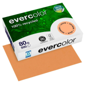  farbiges Kopierpapier Recyclingpapier Evercolor von Clairefontaine, DIN A4, 80 g/m², 500 Blatt, lachs 