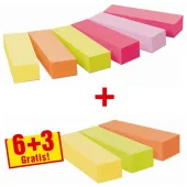  Haftmarker Page Marker neon von Post-it, 9x 100 Streifen, farbsortiert 