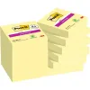  Haftnotizen Super Sticky Notes extrastark von Post-it, 8 + 4 Blöcke Gratis, 4,8 x 4,8 cm, gelb 