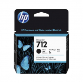  Original HP 712, 3ED71A Tintenpatrone schwarz (ca. 80 ml) 