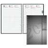  Buchkalender mit Spirale 2025 von rido idé, DIN A5, anthrazit 