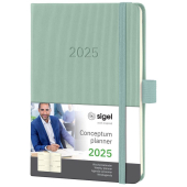  Taschenkalender Conceptum 2025 von Sigel, DIN A6, mintgrün 